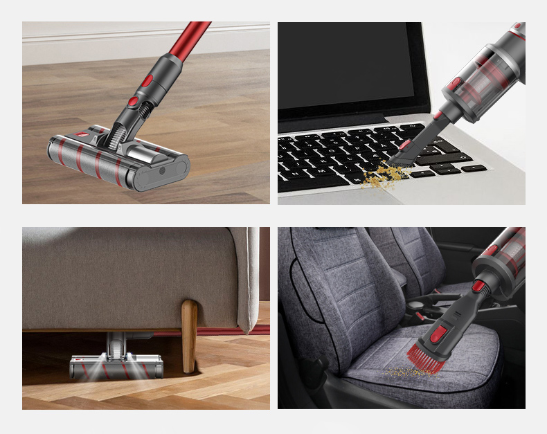 V10 Electric Household Stick Vacuum Cleaner with Dual Roller Brush