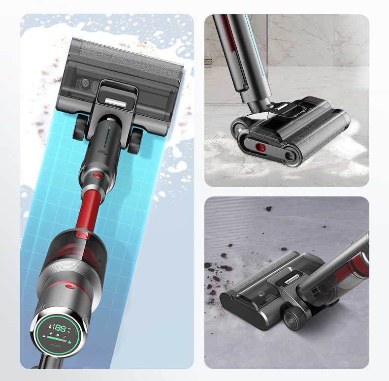 T12Max Standard Model Automatic Cordless Wet and Dry Vacuum Cleaner for Home Use