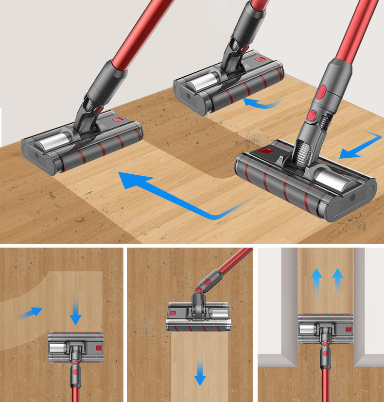 V10 Electric Household Stick Vacuum Cleaner with Dual Roller Brush