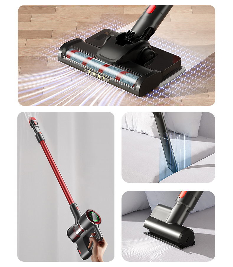 V8 Automatic Household Vacuum Cleaner with 3 Series Floor Brush